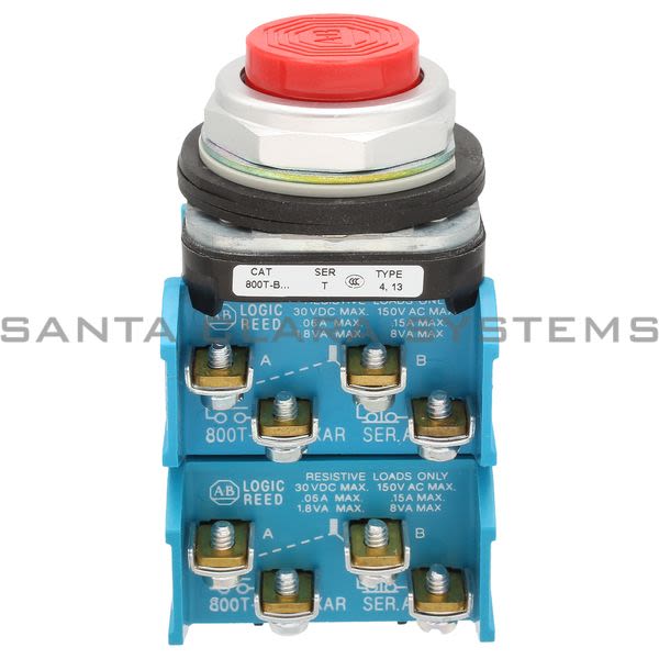 Allen Bradley 800T-B6CR Push Button Product Image