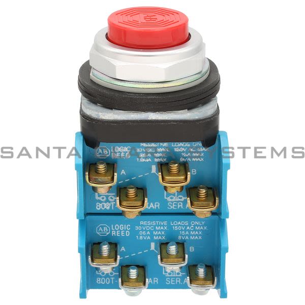 Allen Bradley 800T-B6CR Push Button Product Image