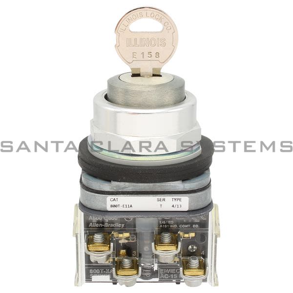 Allen Bradley 800T-E11A Pushbutton Dead Bolt Lock Out Product Image