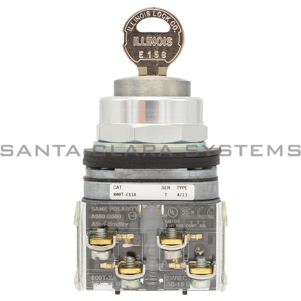 Allen Bradley 800T-E11B Switch,Pushbutton 600V AC Max 10 amp Max Product Image