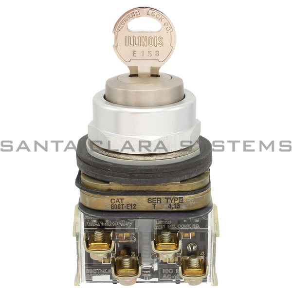 Allen Bradley 800T-E12A Pushbutton Dead Bolt Lock Product Image
