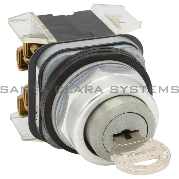 Allen Bradley 800T-E15B Cylinder Lock Pushbutton Product Image