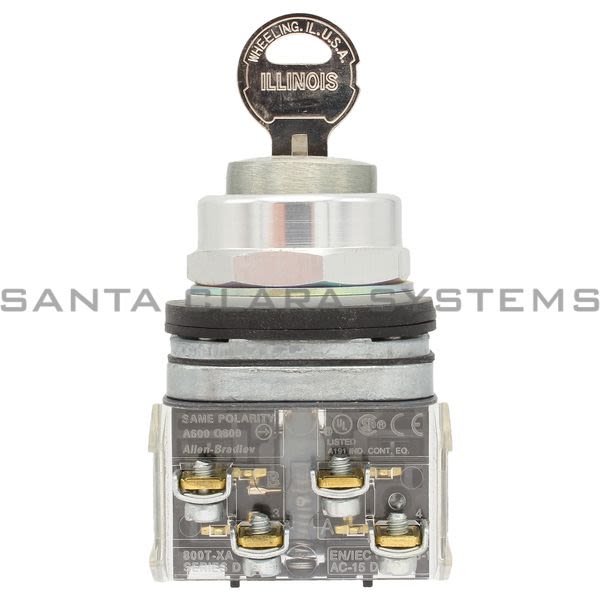 Allen Bradley 800T-E15B Cylinder Lock Pushbutton Product Image