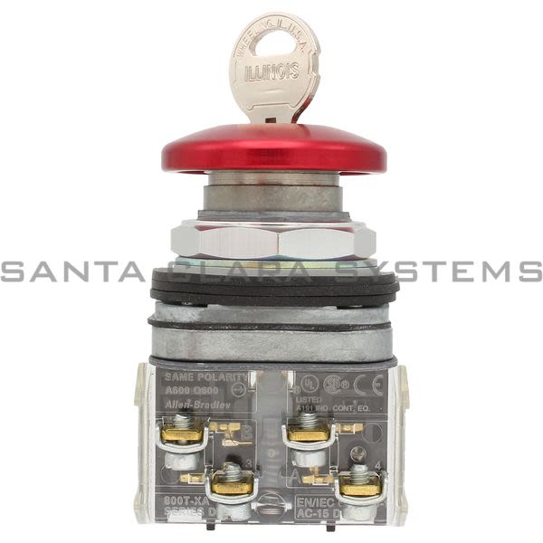 Allen Bradley 800T-E24M6B Push Button Cylinder Lock Product Image