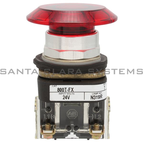 Allen Bradley 800T-FXJQH24R Push Button Jumbo Illuminated Product Image