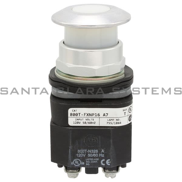Allen Bradley 800T-FXNP16WA7 Push Button Switch Product Image