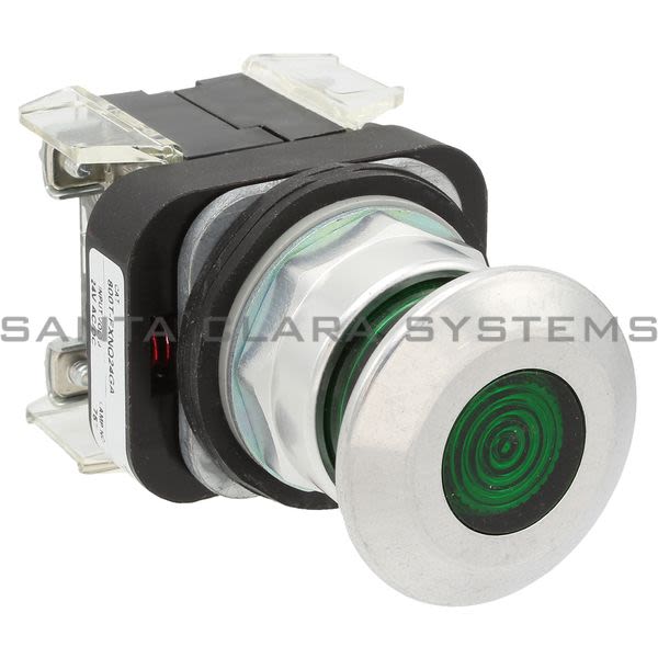 Allen Bradley 800T-FXNQ24GA 30 mm Push Button Illum Green Product Image