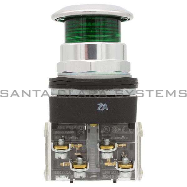 Allen Bradley 800T-FXNQ24GA 30 mm Push Button Illum Green Product Image