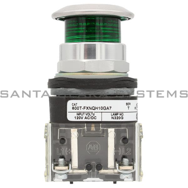 Allen Bradley 800T-FXNQH10GA7 Illuminated Pushbutton Product Image