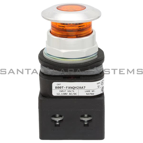Allen Bradley 800T-FXNQH2AA7 Push-Pull Amber Product Image