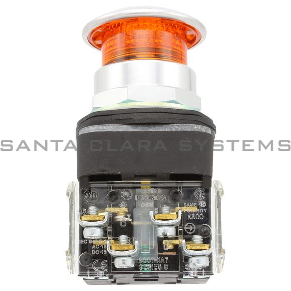 Allen Bradley 800T-FXNQH2AA7 Push-Pull Amber Product Image