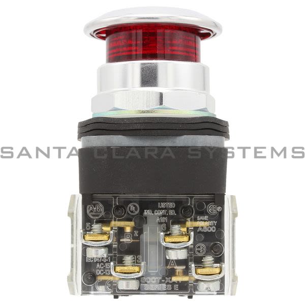 Allen Bradley 800T-FXP26RA1 Pushbutton Red Push/Pull Product Image