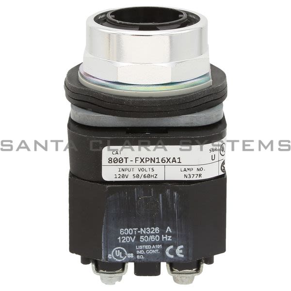 Allen Bradley 800T-FXPN16XA1 Pushbutton Illuminated Push/Pull Mushroom Head Product Image
