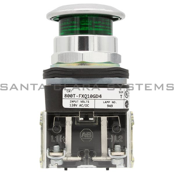 Allen Bradley 800T-FXQ10GD4 Pushbutton Product Image