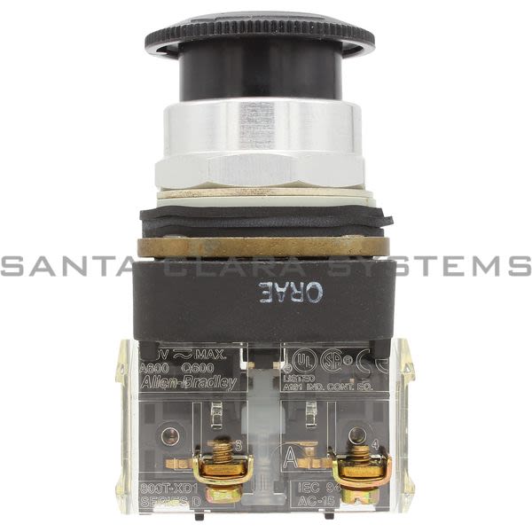 Allen Bradley 800T-FXT2A1 30.5mm Type 4.13 2 Position Twist-Release Black Cap Product Image