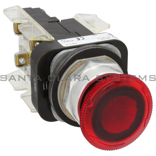 Allen Bradley 800T-FXTQ10RA5 Illum. Push Button, Red Cap Product Image