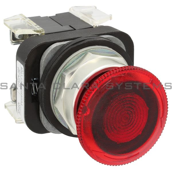 Allen Bradley 800T-FXTQH24RA2 Illuminated Push Button Type 4,13 2 Position Twist-Release Full V LED High Visibilty 24V Red Cap 1 N.O. 1 N.C.L.B. Product Image