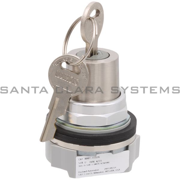 Allen Bradley 800T-H3126 Cylinder Lock Selector Switch Product Image
