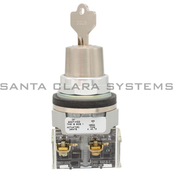 Allen Bradley 800T-H33D2 2 Pos Maintained Cylinder Lock Product Image