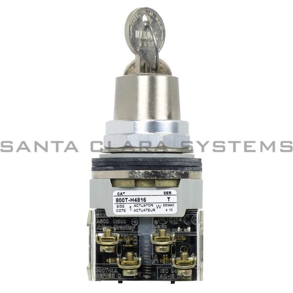 Allen Bradley 800T-H4816A Key Lock 2 Pos Selector Switch Product Image