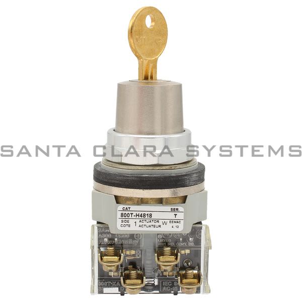 Allen Bradley 800T-H4818A Key Lock 2 Pos Selector Switch Product Image