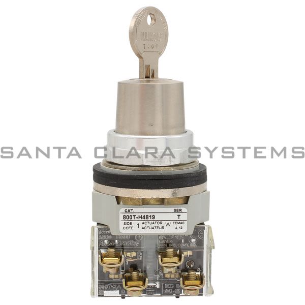 Allen Bradley 800T-H4819A Key Lock 2 Pos Selector Switch Product Image