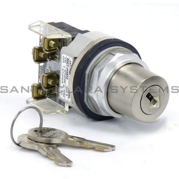 Allen Bradley 800T-H4822A Key Lock 2 Pos Selector Switch Product Image