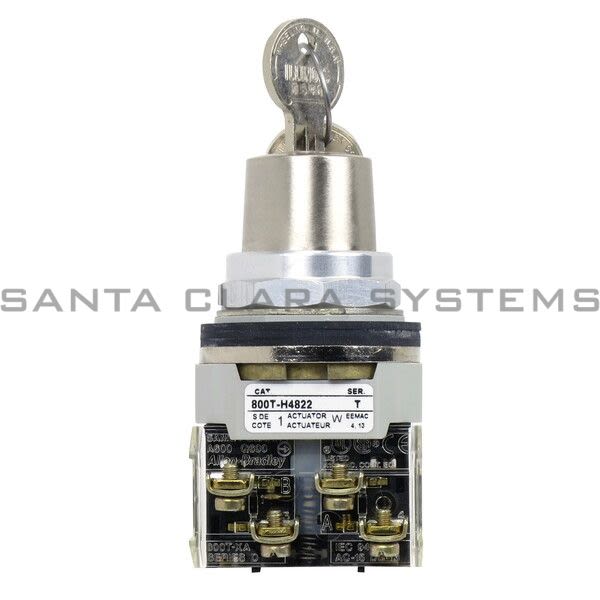 Allen Bradley 800T-H4822A Key Lock 2 Pos Selector Switch Product Image