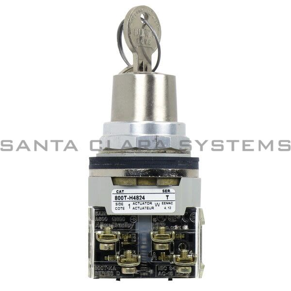 Allen Bradley 800T-H4824A Key Lock 2 Pos Selector Switch Product Image