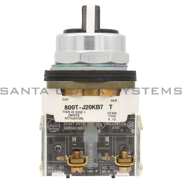 Allen Bradley 800T-J20KB7DEXX Selector Switch Product Image