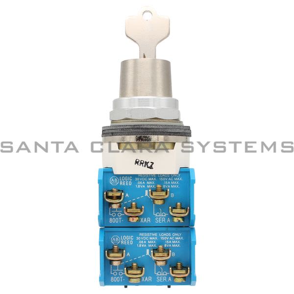 Allen Bradley 800T-J42KB7TTTT Cylinder Lock Selector Switch Product Image