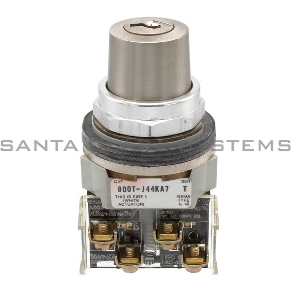 Allen Bradley 800T-J44KA7B Key Switch Product Image