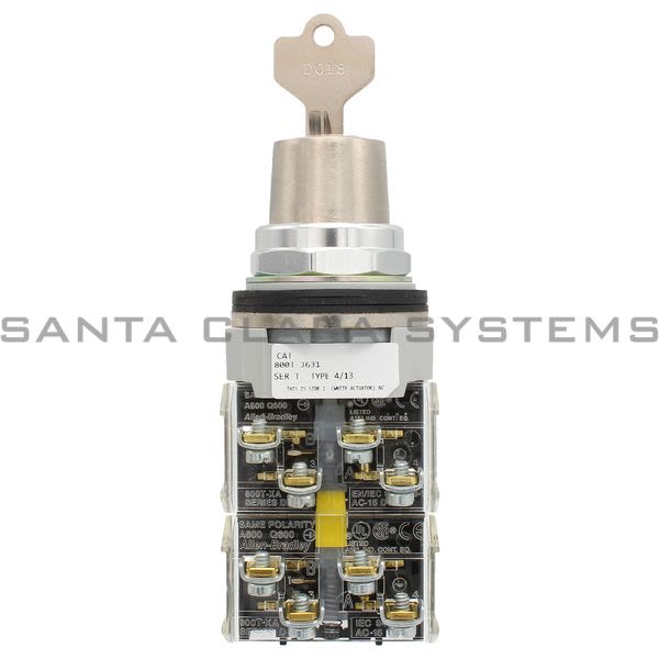 Allen Bradley 800T-J631C Cylinder Key Lock Switch Product Image