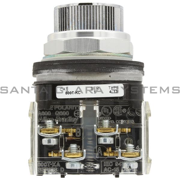 Allen Bradley 800T-KC1AAXX NEMA Type 13 Selector Push Button Green Button Product Image