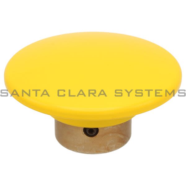 Allen Bradley 800T-N248Y Non-Illuminated Metal Jumbo Mushroom Cap, Yellow Product Image