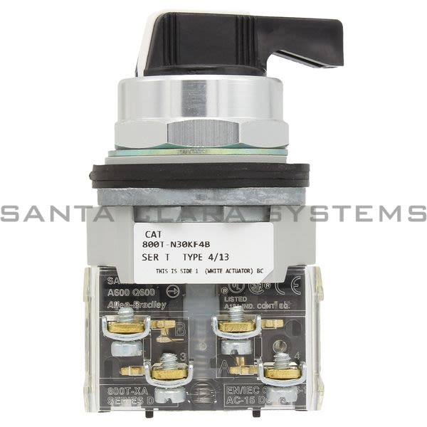 Allen Bradley 800T-N30KF4B Switch,Selector 600V AC Max 10 amp Max Product Image