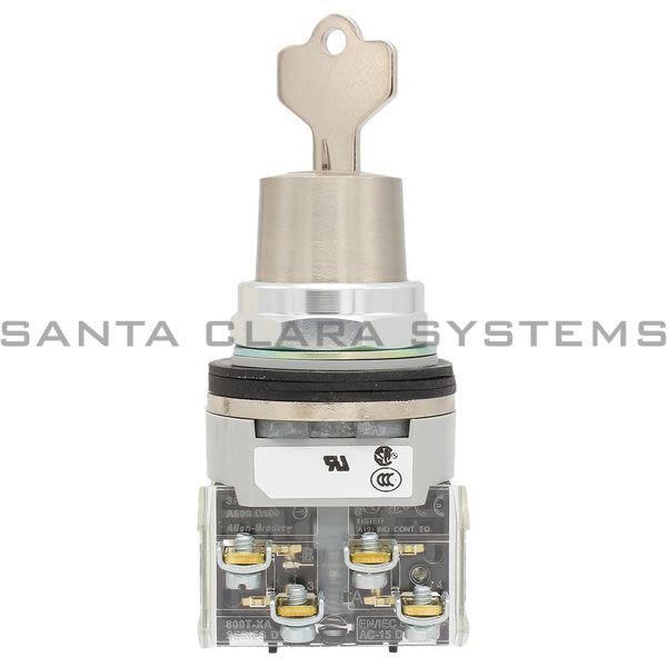 Allen Bradley 800T-N32KF4B 30.5mm Type 4/13 4 Pos. Cyl. Lock Sel. Switch, Maint., Key Removal Pos. 2, D018 (Std. Key) Product Image