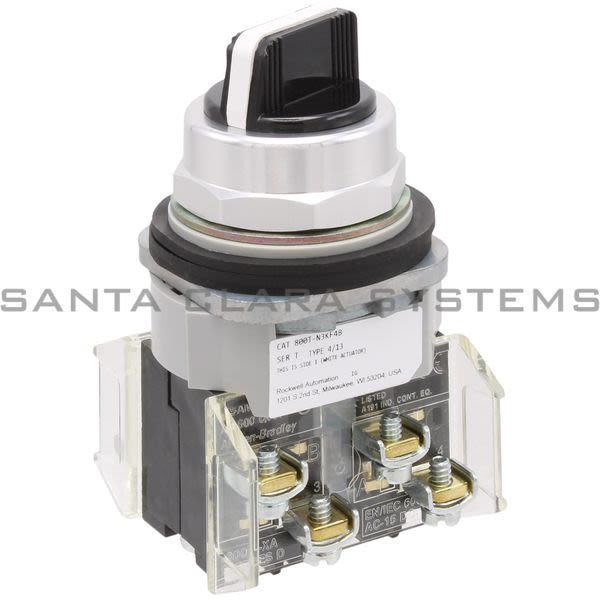 Allen Bradley 800T-N3KF4B Switch, Selector, 600V AC Max 10 amp Max Product Image