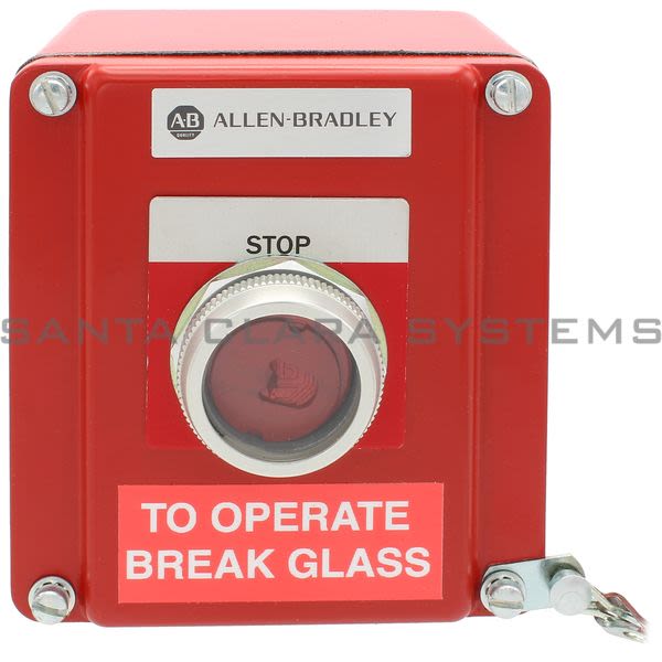 Allen Bradley 800T-NX115 Break-Glass Push Button Station Product Image