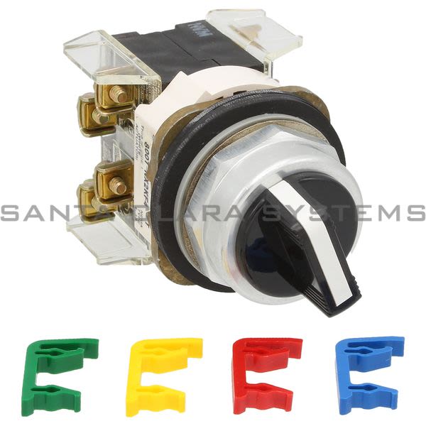 Allen Bradley 800T-NX2KF4B Selector Switch Type 4,13 4 Position Maintained Std Knob W/Inserts Product Image