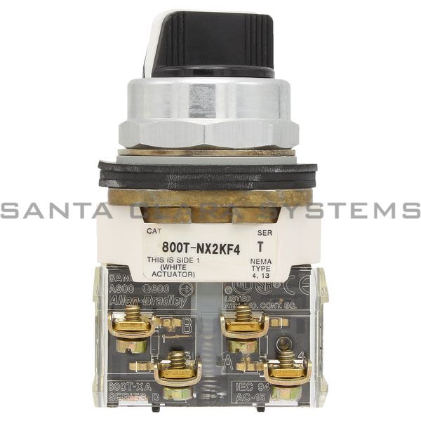 Allen Bradley 800T-NX2KF4B Selector Switch Type 4,13 4 Position Maintained Std Knob W/Inserts Product Image