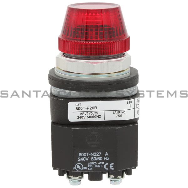 Allen Bradley 800T-P26R Pilot Light Product Image