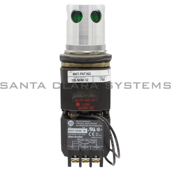 Allen Bradley 800T-PAT16G Illuminated Push Button Green Lens Product Image