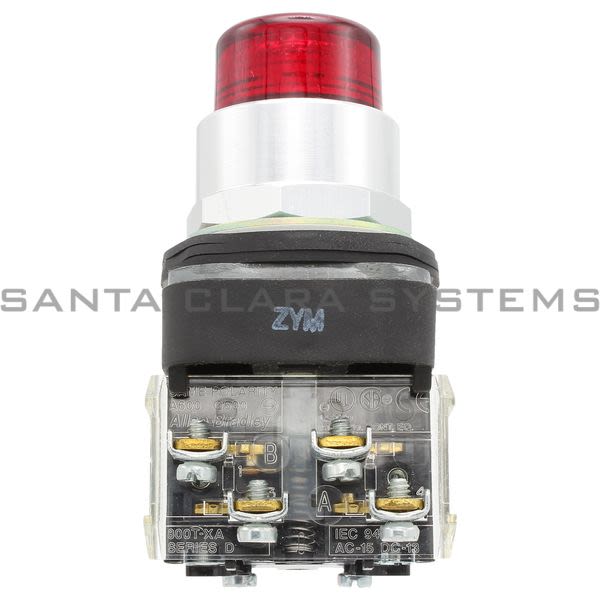 Allen Bradley 800T-PB26R Pushbutton | Illuminated Red Product Image