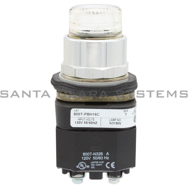 Allen Bradley 800T-PBH16C Pushbutton Product Image