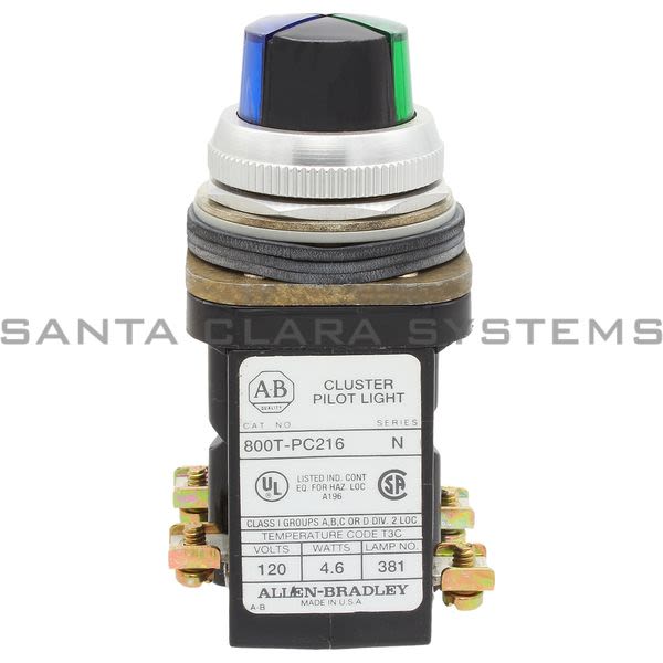 Allen Bradley 800T-PC216XGXB Cluster Pilot Light Product Image