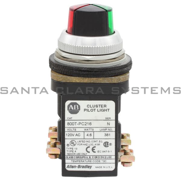 Allen Bradley 800T-PC216XGXR Cluster Pilot Light Product Image