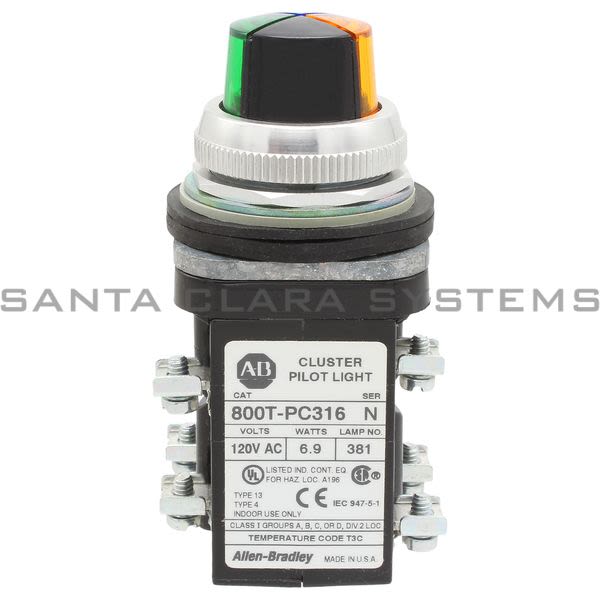 Allen Bradley 800T-PC316BAXG Cluster Pilot Light Product Image