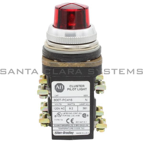Allen Bradley 800T-PC416RRRR Cluster Pilot Light Product Image
