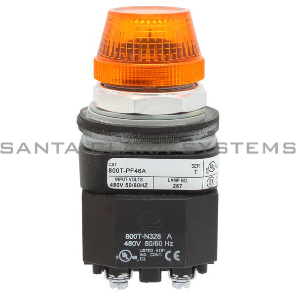 Allen Bradley 800T-PF46A Pilot Light,480VAC Product Image